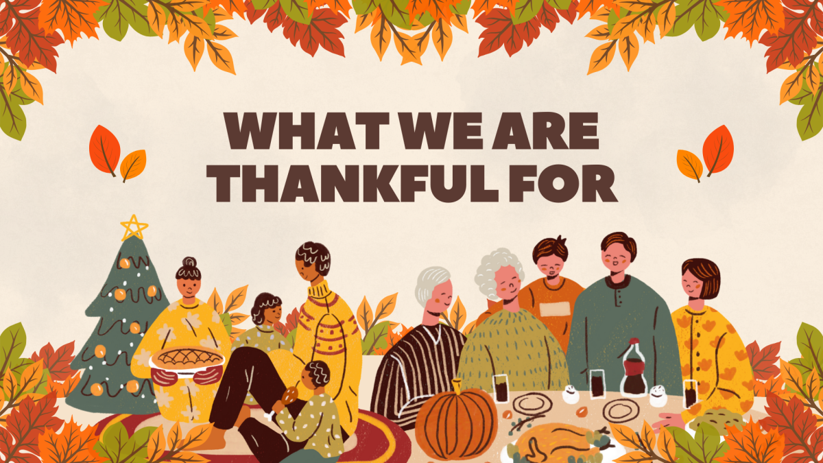 What we are thankful for